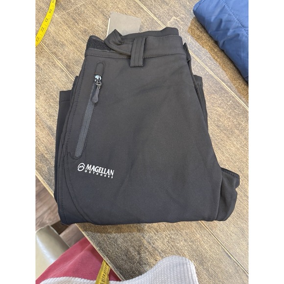 Magellan Mag Outerwear Softshell Pants Women Medium Black Ski Rain Fleece Lined - Picture 6 of 10